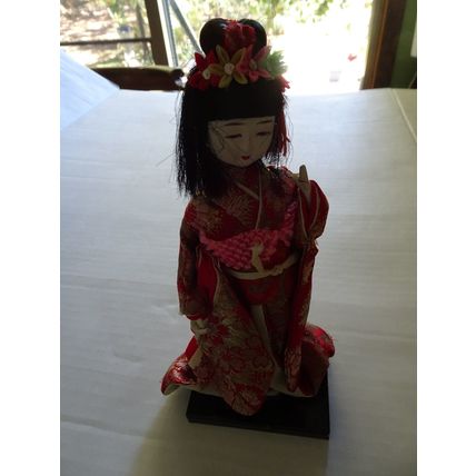 Japanese Kimono Geisha Doll - WWII Era Doll - brought home by soldier - Antique