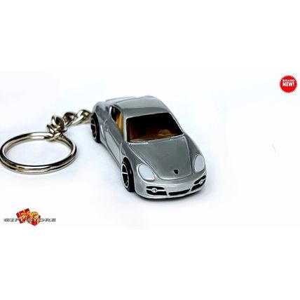 RARE KEYCHAIN SILVER PEWTER PORSCHE™ CAYMAN S CUSTOM Ltd. Ed. GREAT GIFT
