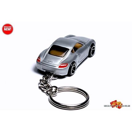 RARE KEYCHAIN SILVER PEWTER PORSCHE™ CAYMAN S CUSTOM Ltd. Ed. GREAT GIFT
