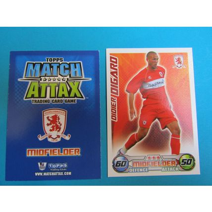 Didier Digard - Middlesbrough - Match Attax 2008/09 Football Card