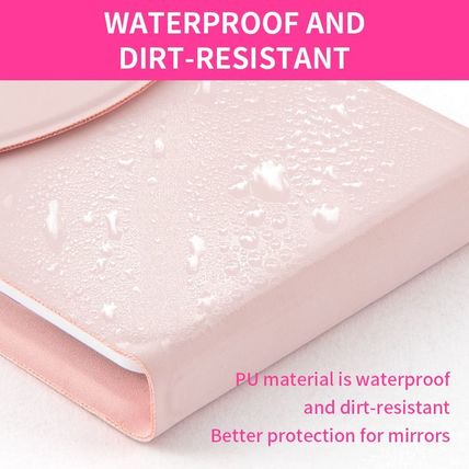 PU Bifold Mirror Compact Powder – Stylish, Portable Makeup Compact with Dual Mir