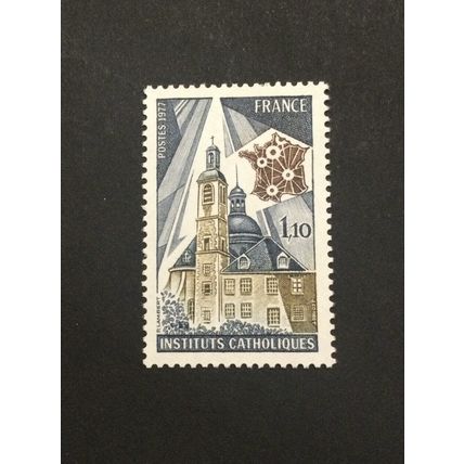 France French mint stamps 1977 sg 2184 Centenary of Catholic Institutions MNH