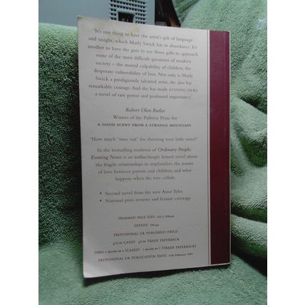 Evening News, by Marly Swick PB Printer's Proof / ARC