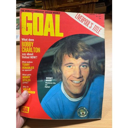 GOAL MAGAZINE #227 6 JAN 1973 UK FOOTBALL MAGAZINE SOUTHAMPTON TEAM POSTER (LL)