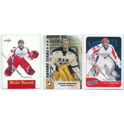 MICHAL NEUVIRTH 9x card lot incl Jersey, RC, Retro
