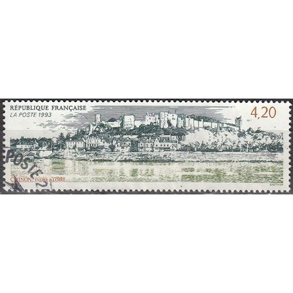 France 1993 Michel 2947 O Cote (2008) 1.50 € Chinon Cachet rond