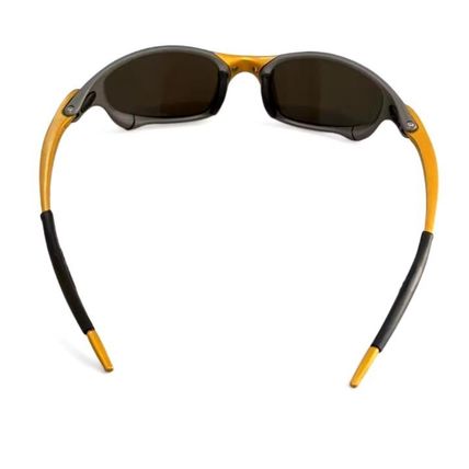 X-Metal Juliet 24k Gold Sunglasses Dark Blue lenses