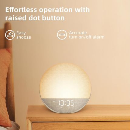 Sunrise Alarm Clock White Noise Machine: Natural Wake up Light - Dimmable Clock