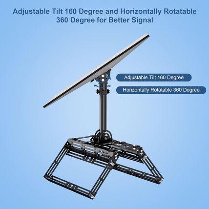 Starlink Gen 3 Roof Ridgeline Mount, Adjustable Tilt 160 Degree and Square Shelf