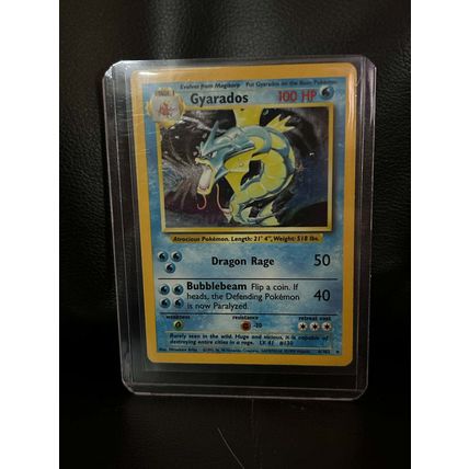 Gyarados - 6/102 - Holo Rare - Unlimited Edition Base Set Pokemon Trading Card