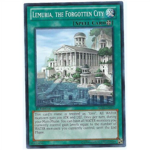 YuGiOh Abyss Rising - ABYR-EN057 - Lemuria, The Forgotten City - 1st Edition