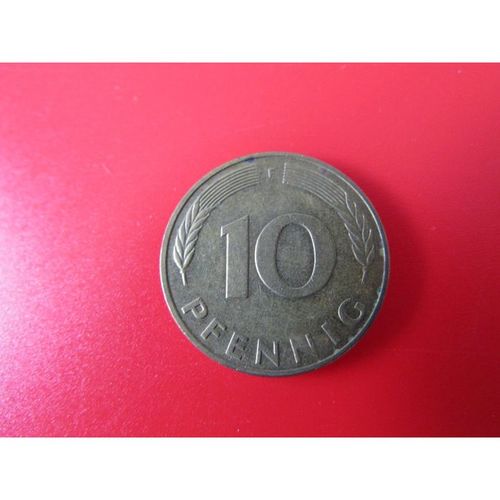 1985 GERMANY TEN PFENNIG F MINT MARK FREE POST. AAU