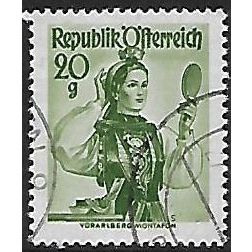 Mi 897: 20 g. black bluish green Definitive Stamp: Provincial Costumes