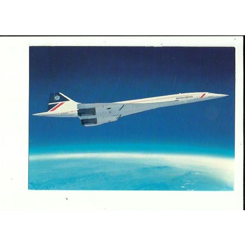 Aviation BRITISH AIRWAYS Concorde Official Postcard (PC004)