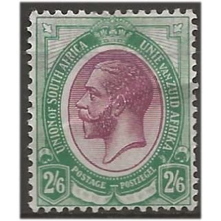 South Africa 1913 SG14 2/6d Purple Green Mint No Gum . .. .