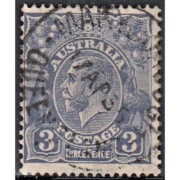 AUSTRALIA, 1932 3d George V die II ultramarine, SG 128 (Scott #117), used