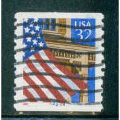 Used 2913 32c U.S. Flag Over Porch Fine CNS 22222 W0830