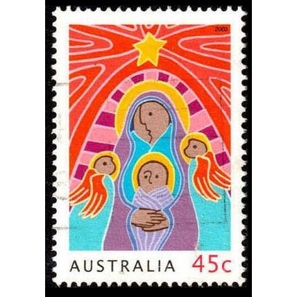 Australia 2003 Christmas 45c Used Stamp.