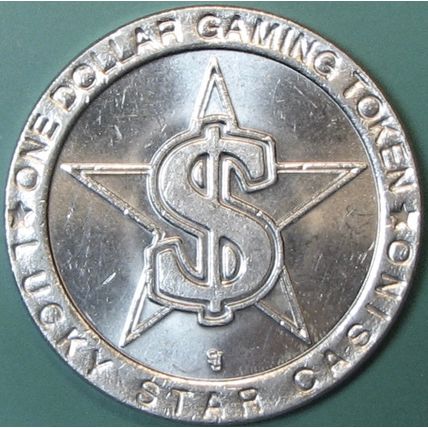 Lucky Star. $1 Casino Token. Black Hawk, CO. J47.