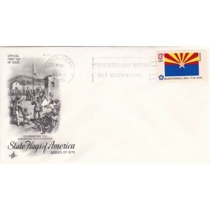 Arizona United States 1976 State Flags FDC Phoenix cancel Unaddressed VGC