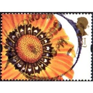 1997 Greetings, Flower Paintings, 1st Value. Gazania Splendens. Fine Used