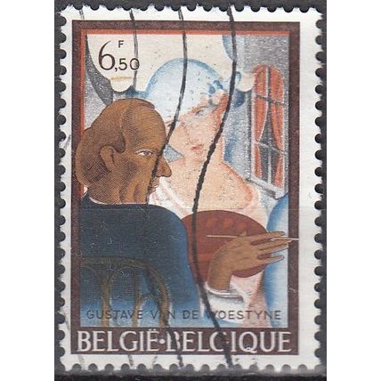 Belgique 1981 Michel 2078 O Cote (2008) 0.30 € Gustave van de Woestyne Buveuses
