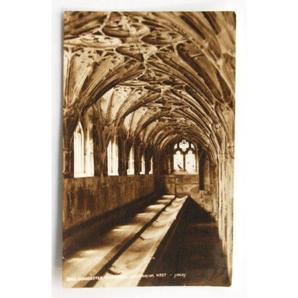 vintage postcard Gloucester Cathedral Lavatorium West