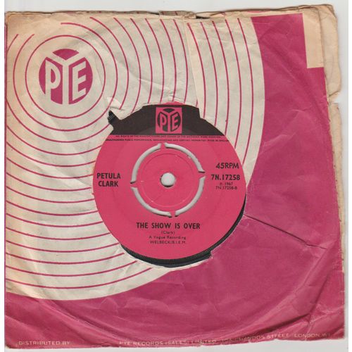 The Show is Over 1967 Petula Clark on PYE label