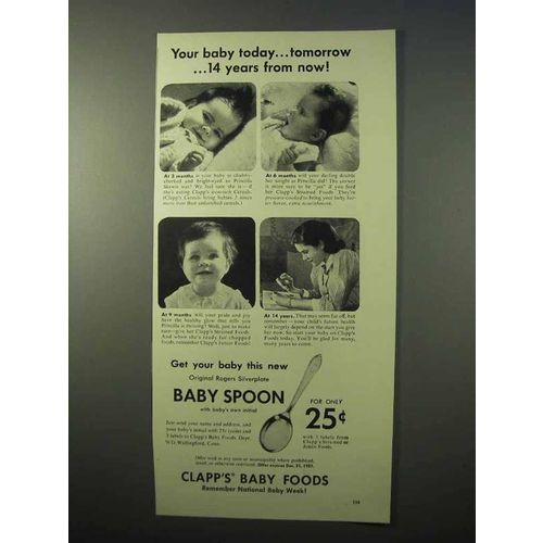 1951 Clapp's Baby Food Ad - 14 Years From Now