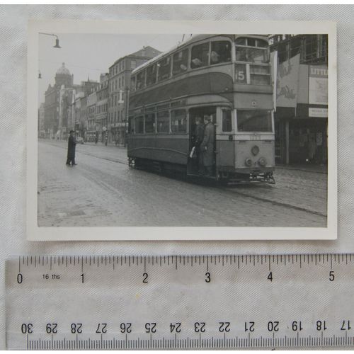 Photo Glasgow Tram no.1225 in 1960