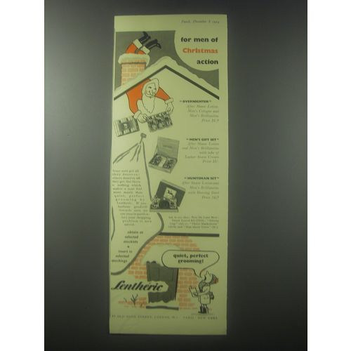 1954 Lentheric Gift sets Advertisement - Overnighter, Men's Gift Set, Hunstman