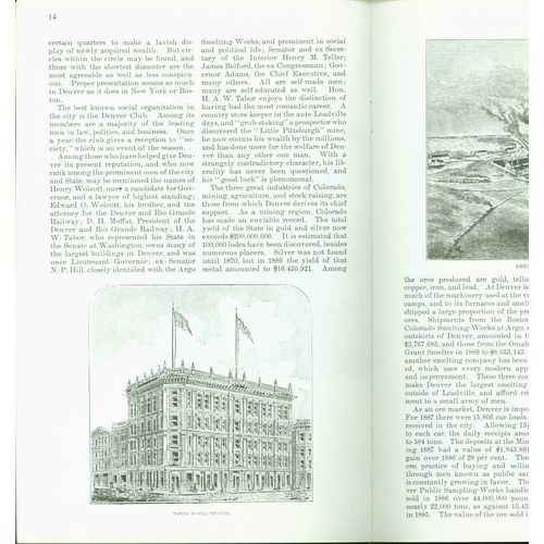 The City of Denver 1888. by Edwards Roberts-1 to 8 lots of 10 copies