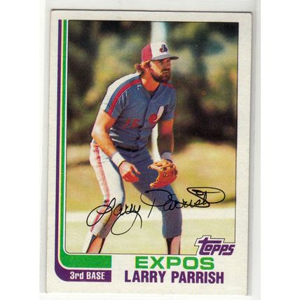 1982 Topps baseball card 445 Larry Parrish- Expos