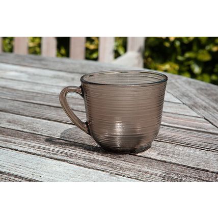 Vintage Smokey Glass Size Cup Made in France Replacement Vgc