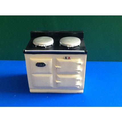 Cream Aga Style Stove 1:12th scale miniature