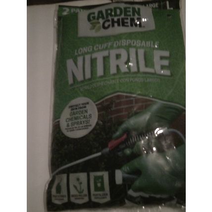 Garden Chem Nitrile long cuff gloves 2 pair