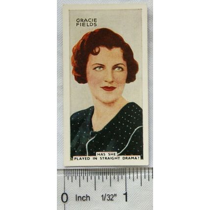1935 Godfrey Phillips In the Public Eye No. 36 Gracie Fields