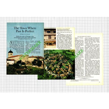 Perouges France - 1984 Article / Print
