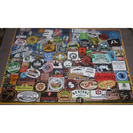 2018 White Mountain Puzzles Beers of New England 1000 PC Puzzle - Complete