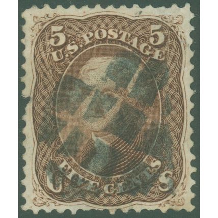 Scott #76, CIRCULAR GRID of SQUARES Fancy Cancel (s/e SD-G 4) SCV $120.00+!