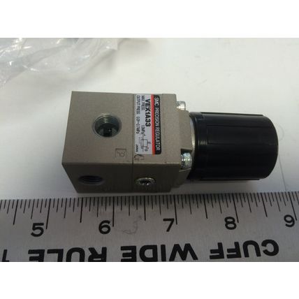 NEW SMC VEX1A33, VEX1A33-01 PRECISION PNEUMATIC REGULATOR, 1.0MPa, 1/8"NPT,BR