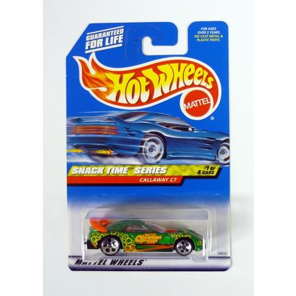 Hot Wheels Callaway C7 #013 Snack Time Series 1 of 4 Green Die-Cast Car 2000