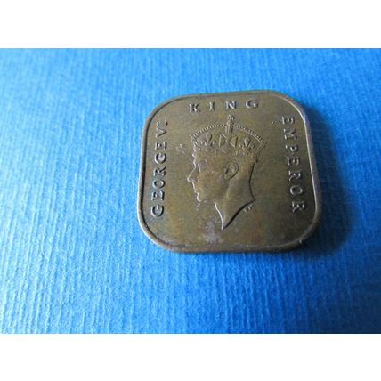 1945 GEORGE VI COMMISSIONERS OF CURRENCY MALAYA ONE CENT FREE POST. (ebid)