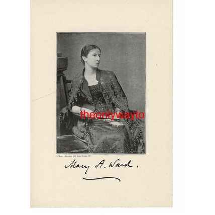 Mrs Humphrey Ward (Nee Arnold), Writer, Book Illustration (Print), 1895
