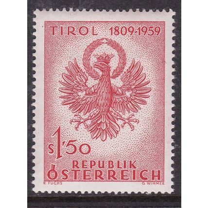 Austria 1959 Tyrolean Eagle 1.50s Mint Never Hung SG 1343 VGC