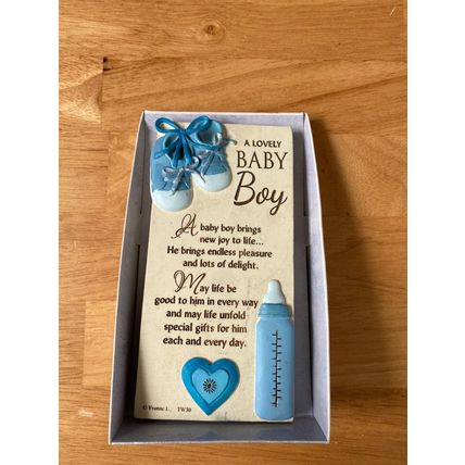A Lovely Baby Boy Timeless Words Plaque