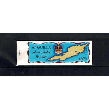 ANGUILLA 1977 STAPLED $8.70 BOOKLET SB1 SILVER JUBILEE QUEEN ELIZABETH II MINT