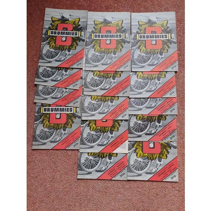 Birmingham Brummies Speedway Programmea. (14 PROGRAMMES JOB LOT)