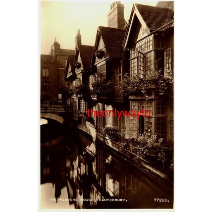 Weavers House, Canterbury, Kent, 77263 RP Valentines Postcard, 1954