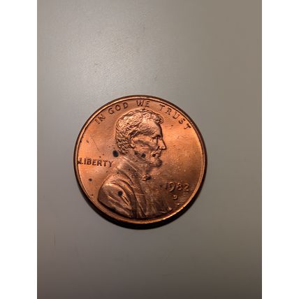 1982 D Lincoln Zinc small date free shipping no reserve
